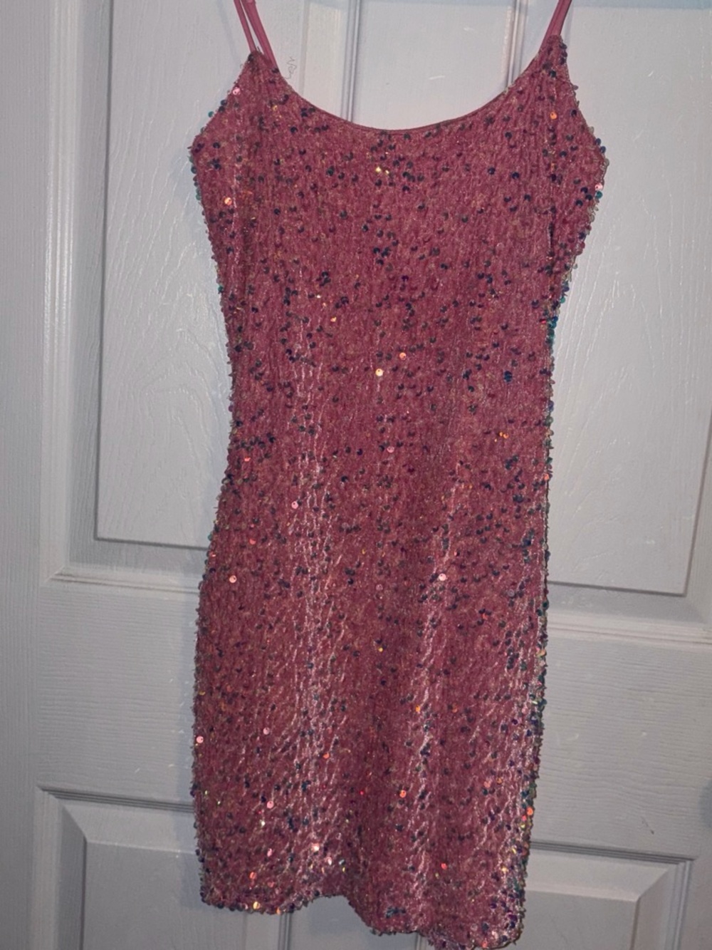 Lucy in the Sky Pink Sequin Slip